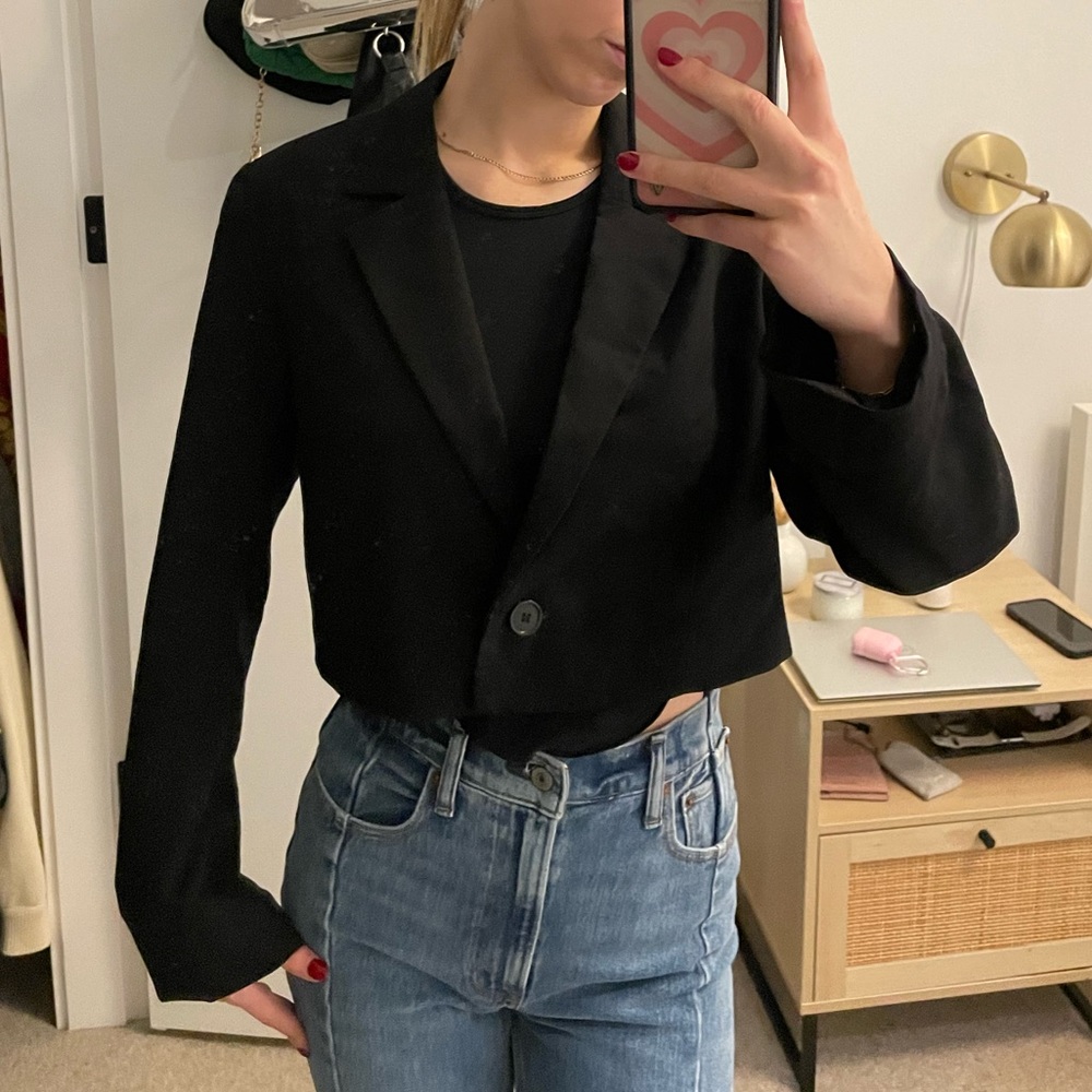 H&M Cropped Blazer Size Small